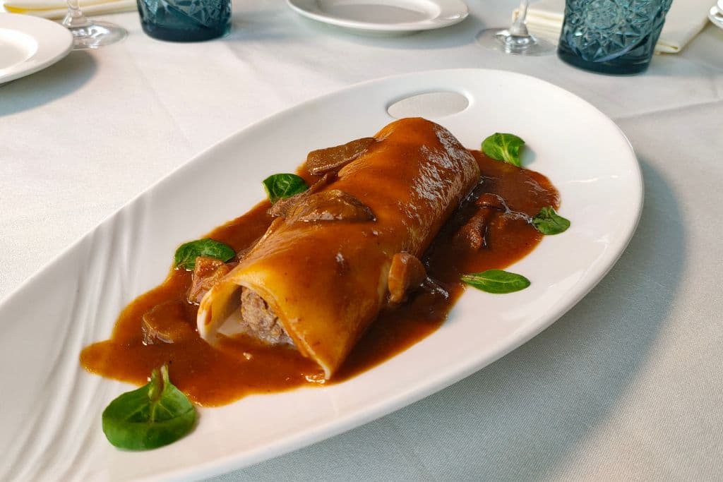 Canelones de carne y foie Maremondo