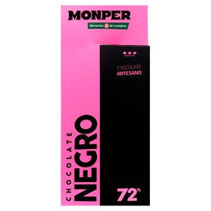 CHOCOLATE NEGRO 72% MONPER 85 GR