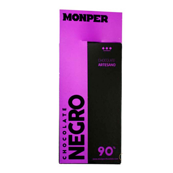 CHOCOLATE NEGRO 90% MONPER 85 GR