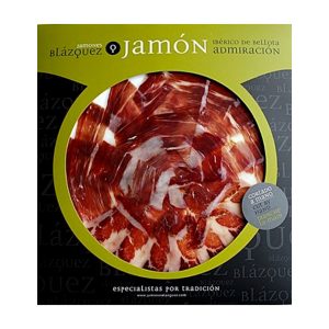 JAMON IBERICO 100% BELLOTA BLAZQUEZ CORTADO CUCHILLO