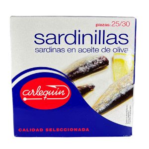 SARDINILLAS EN ACEITE OLIVA ARLEQUIN 25/30