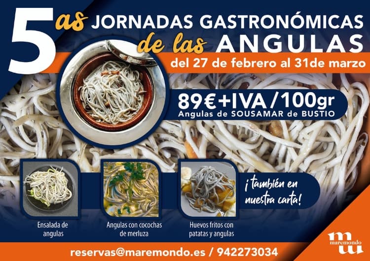 Jornadas gastronómicas de las Angulas en Santander - Restaurante Maremondo